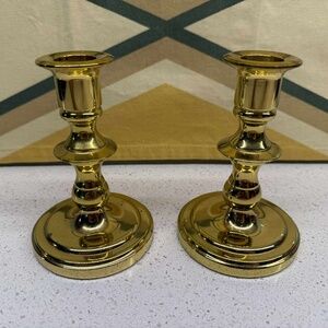 Baldwin Brass Candlestick Holders Set of 2